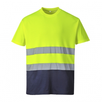 T-shirt dwukolorowy ostrzegawczy Cotton Comfort S173