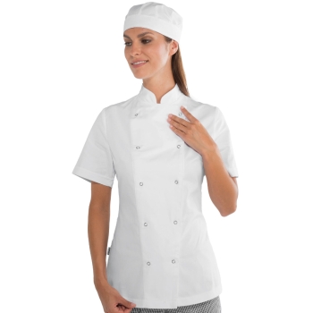 Bluza kucharska damska szefa kuchni LADY CHEF JACKET 057520M BIAŁA ISACCO