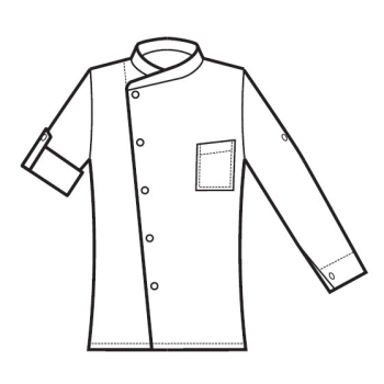 Bluza kucharska szefa kuchni MANHATTAN 059703 BORDOWA ISACCO