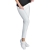 Spodnie dresowe damskie LEGINSY bawełniane białe JERSEY LONG LEGGINGS ISACCO 024610